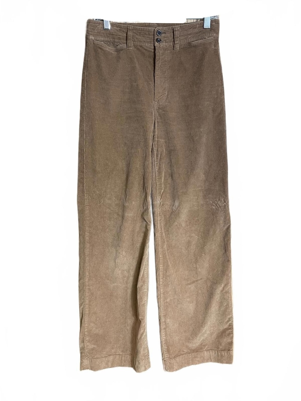 Faherty wide leg organic cotton blend corduroy pants 28